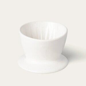 Fable Ceramic Coffee Dripper - Speckled White